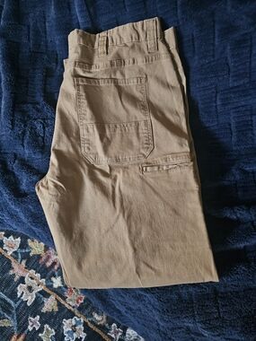 Classic Men's Cargo Work Pants in Tan - Relaxed Utility Fit